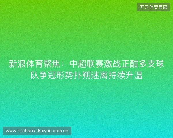 新浪体育聚焦：中超联赛激战正酣多支球队争冠形势扑朔迷离持续升温